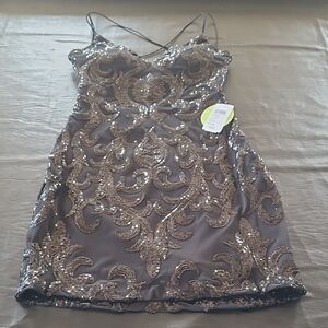 Windsor Black Sequin Mini Dress. New! 🌹